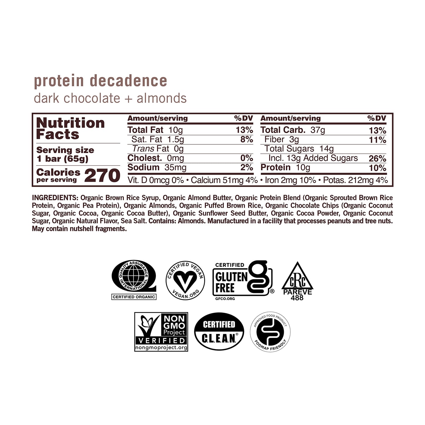 Gomacro, Nutrition Bar Oatmeal Chocolate Chip Organic 12 Count, 2.3 Ounce