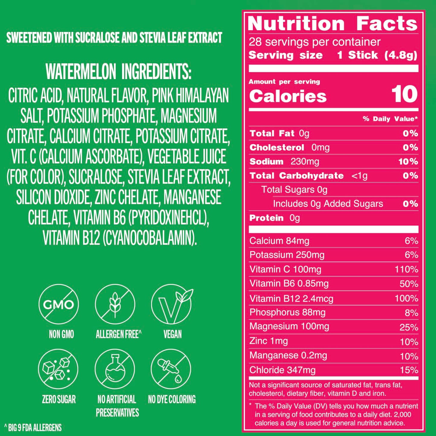 TREVI™ Sugar Free Electrolytes - Drink Mix Hydration Powder Packets - 28 Count - Variety Pack 1