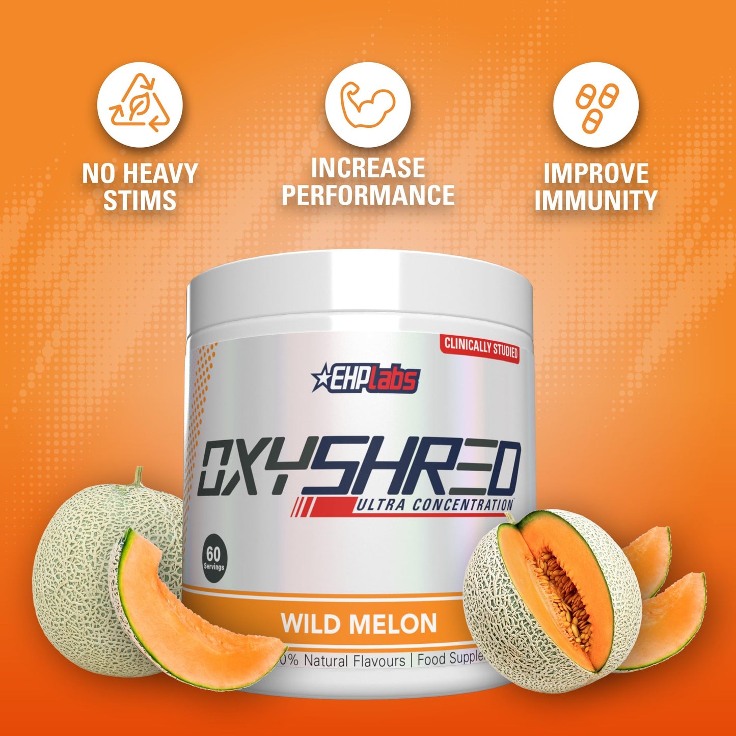 EHP Labs OxyShred Pre Workout Powder - Preworkout Powder with L Glutamine & Acetyl L Carnitine, Energy Boost Drink - Mango, 60 Servings Nirvana Guru