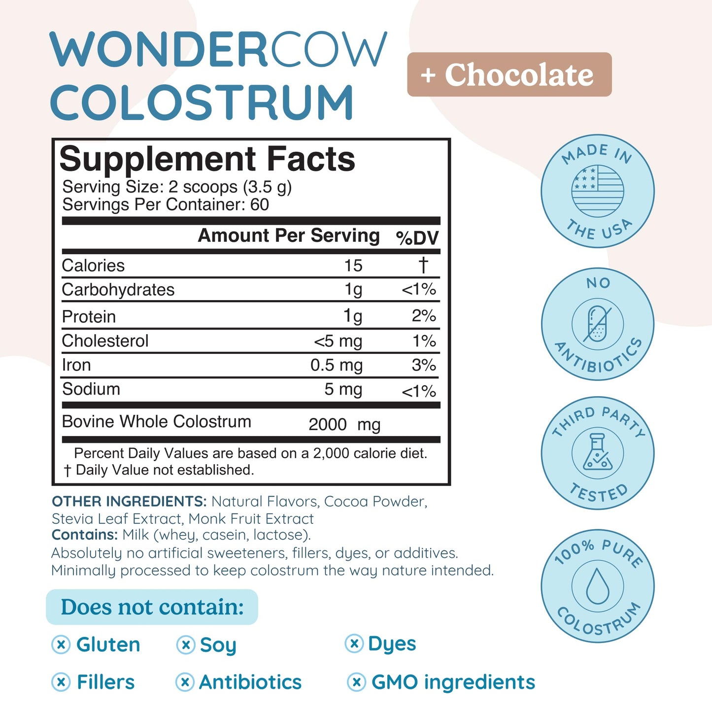 Colostrum Supplement Powder for Gut Health, Immune Support, Muscle Recovery & Wellness | Natural IgG Pure Whole Bovine Colostrum Superfood, Unflavored, 60 Servings Nirvana Guru