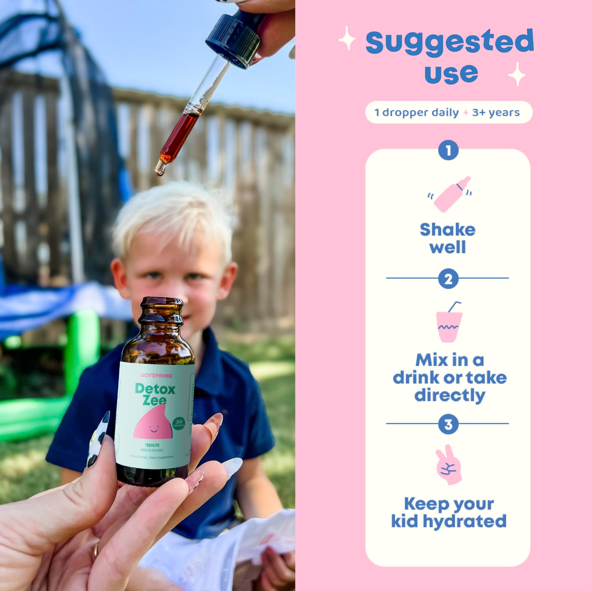 JoySpring Zeolite Drops for Kids – Natural Berry Flavor with Vitamin D3 – Supports Wellness & Everyday Vitality – 30-Day Supply Nirvana Guru