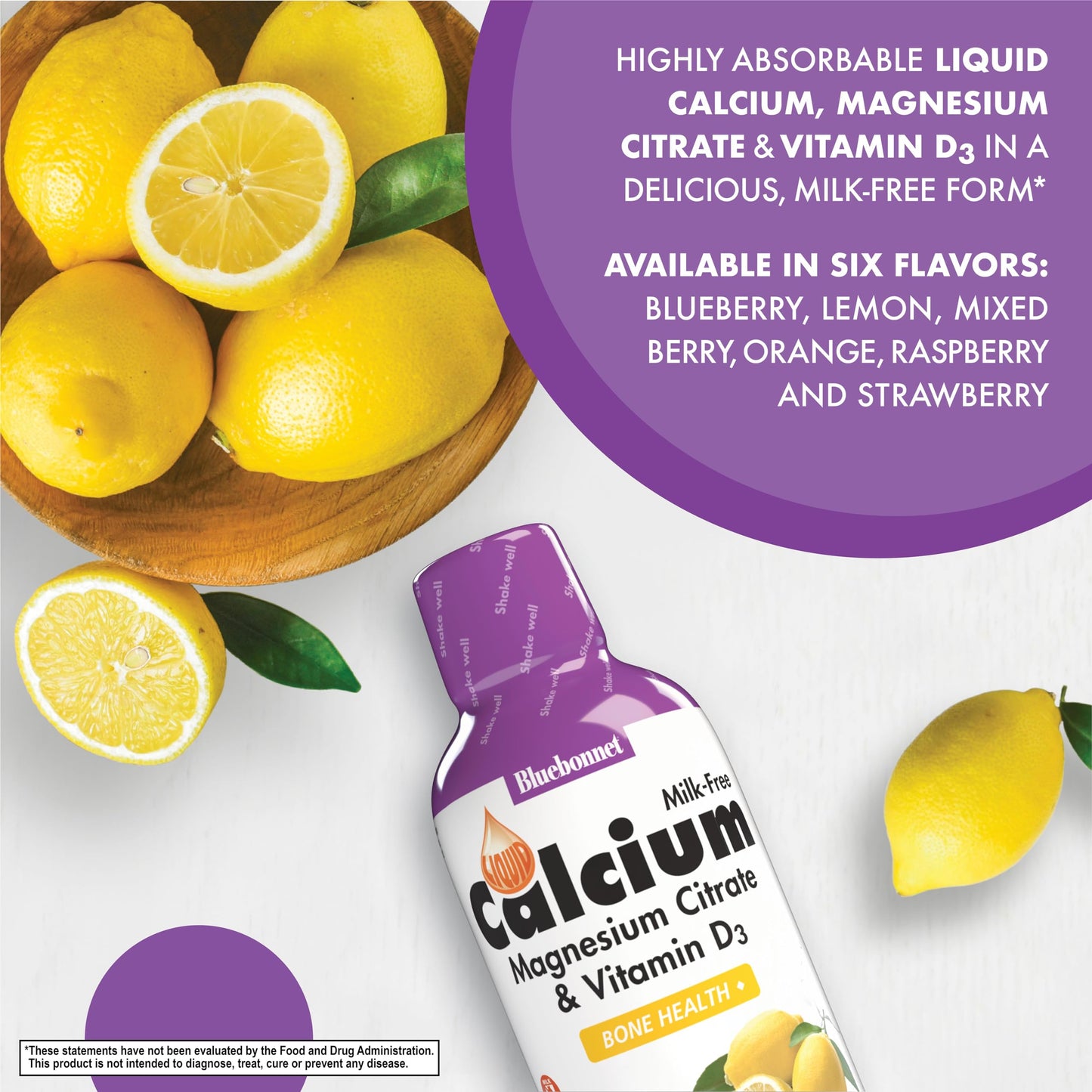 Bluebonnet Nutrition Liquid Calcium Citrate, Magnesium, Vitamin D3, Bone Health, Gluten Free, Soy Free, Milk Free, Kosher, 16 fl oz, 32 Servings, Mixed Berry Flavor Nirvana Guru