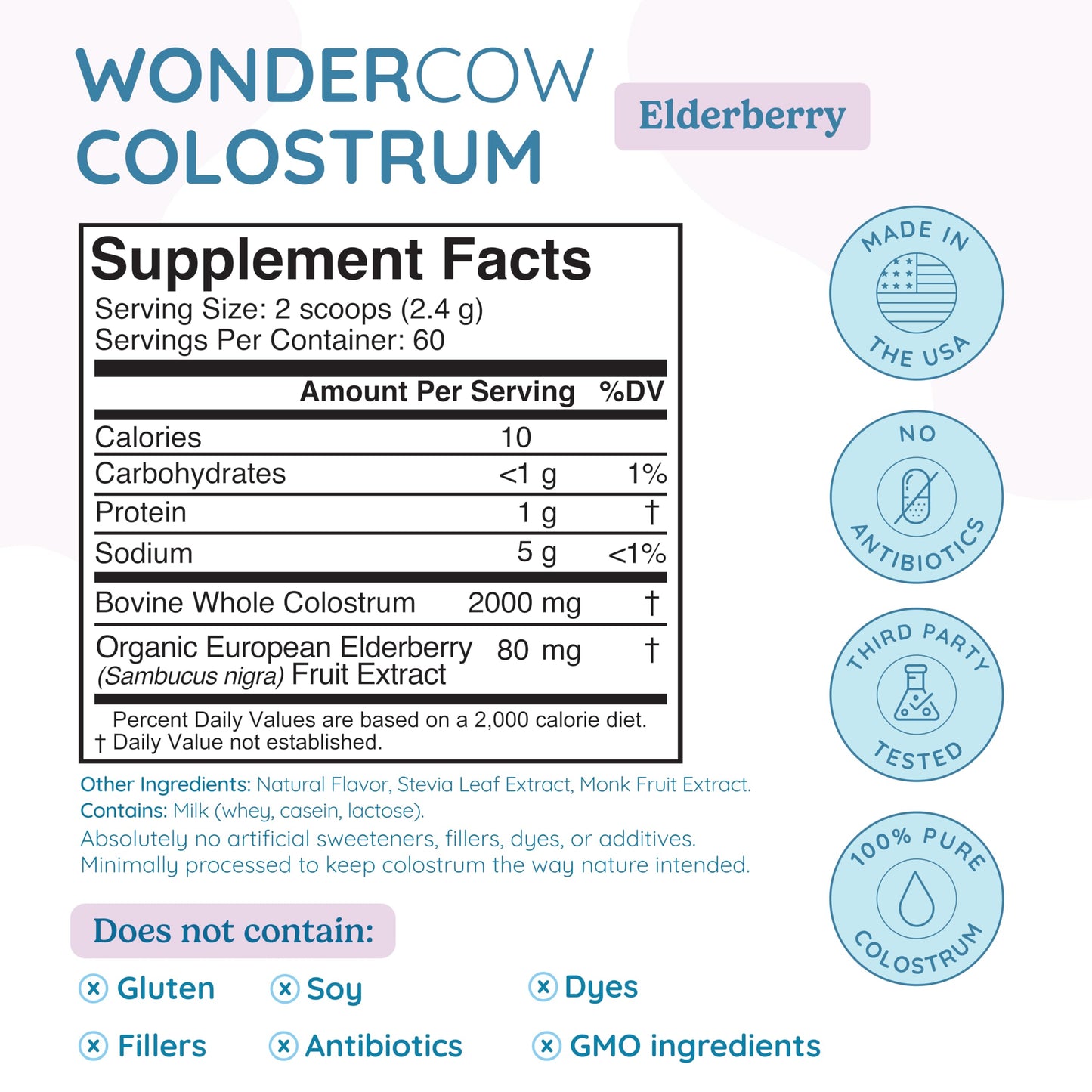 Colostrum Supplement Powder for Gut Health, Immune Support, Muscle Recovery & Wellness | Natural IgG Pure Whole Bovine Colostrum Superfood, Unflavored, 60 Servings Nirvana Guru