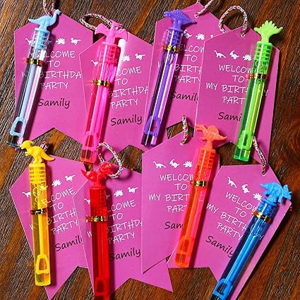 32 Pack Bubble for Kids Party Favors, 8 Style Mini Bubble Wands with Gift Box, Dinosaur Toys Bulk for Carnival Prizes Goodie Bag Stuffers Supplies, Birthday Bath Time Bubbles Blower Toy for Girl Boy nirvanaguru
