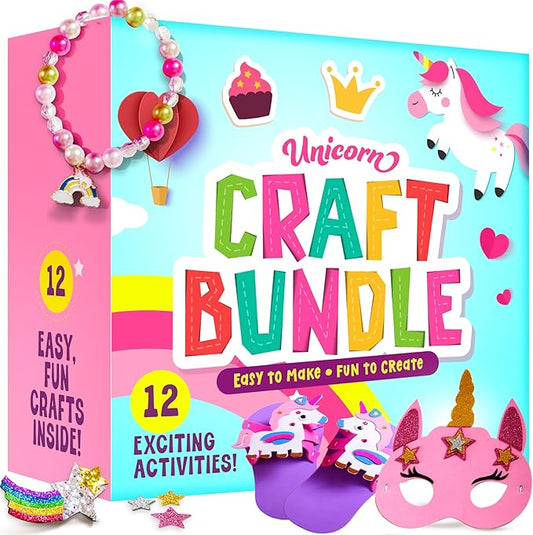 Unicorn Craft Kit for Girls - 12 Projects - Gifts for 5 Year Old Girl - Arts and Crafts for Kids 4-8 - Toys for Ages 5-7 - 4 5 6 7 8 Year Old Girl Birthday Gift - Unicorn Toys for Girls Age 4-6 nirvanaguru