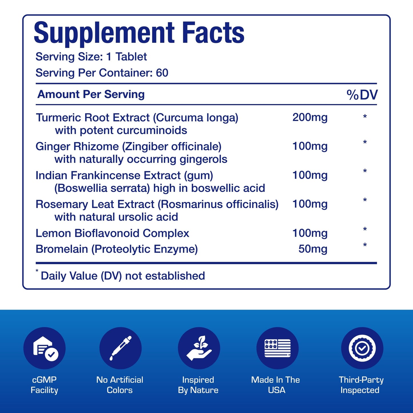 Pro ENZ Joint Support Supplement - Clinical Formula Turmeric Boswellia Supplement for Joint & Cartilage Mobility and Comfort Support Plus Eicosanoid Management with Proteolytic Enzymes (120 Servings) Nirvana Guru