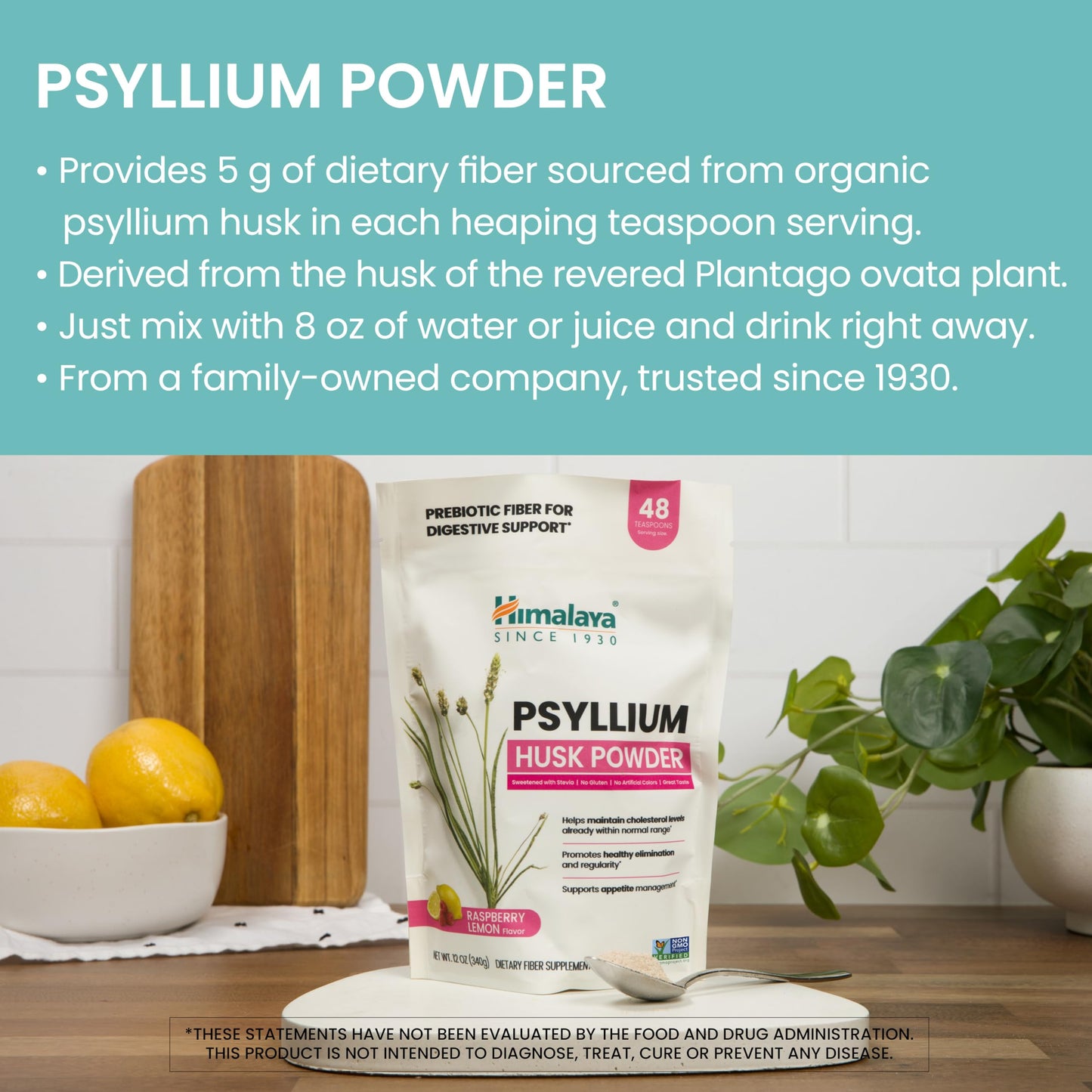 Himalaya Organic Psyllium Whole Husk, Natural Daily Fiber Supplement, Regularity, Appetite Management, USDA Certified Organic, Non-GMO, 56-Tablespoon Supply, Unflavored, 12 Oz - Nirvana Guru
