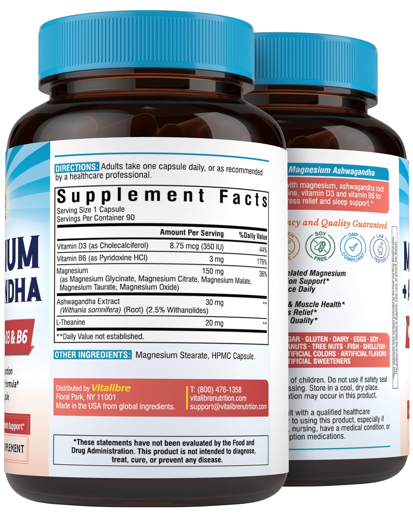 10 in 1 Magnesium Complex, 420mg Elemental Magnesium | Ultra Strength, Max Absorption | Chelated Magnesium Supplement for Sleep, Nerves & Heart Health | Non-GMO, 120 Vegan Capsules Nirvana Guru