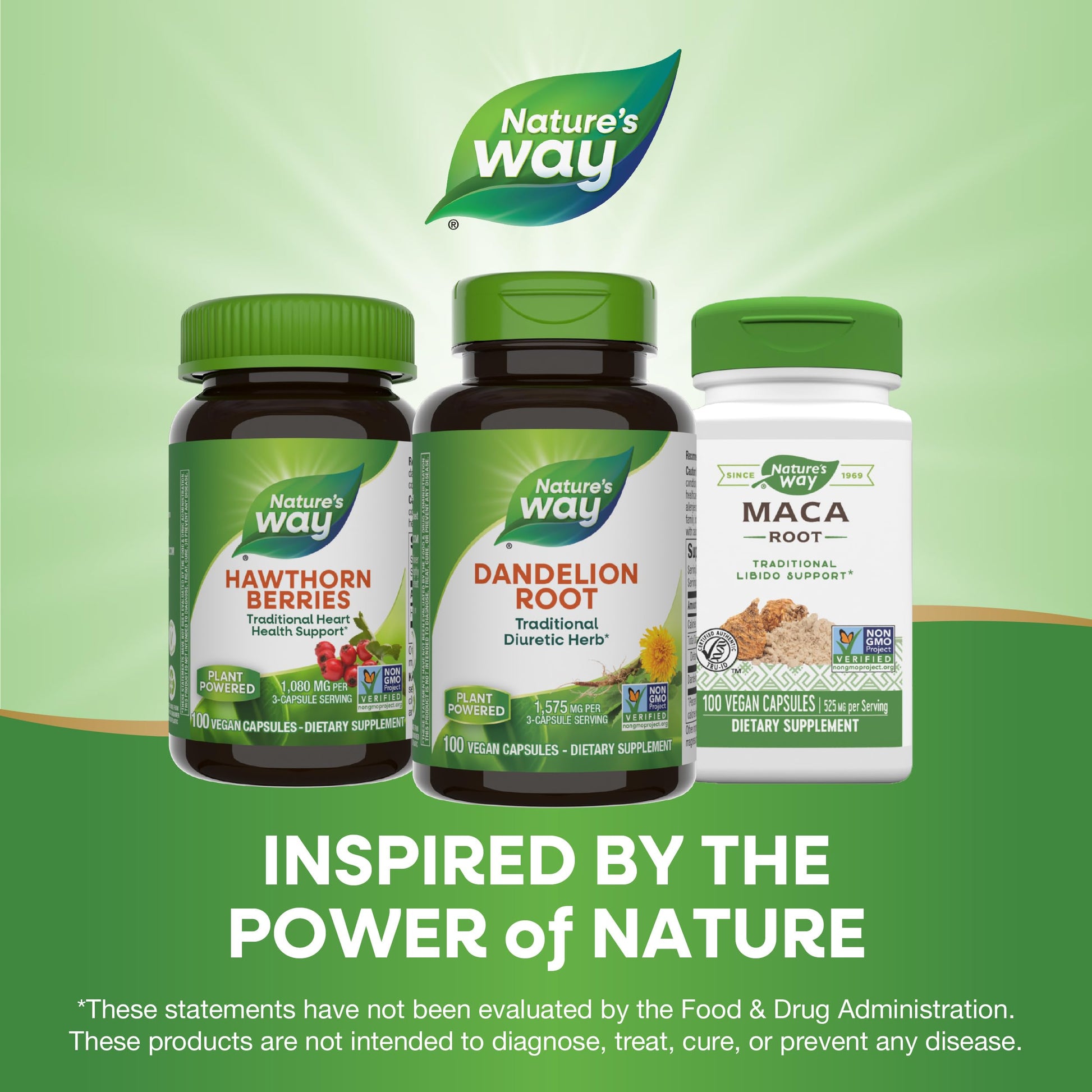 Nature's Way Dandelion Root, Traditional Diuretic Herb*, Traditionally Used to Soothe Digestive Upset*, Vegan Dandelion Root Capsules, 100 Count Nirvana Guru