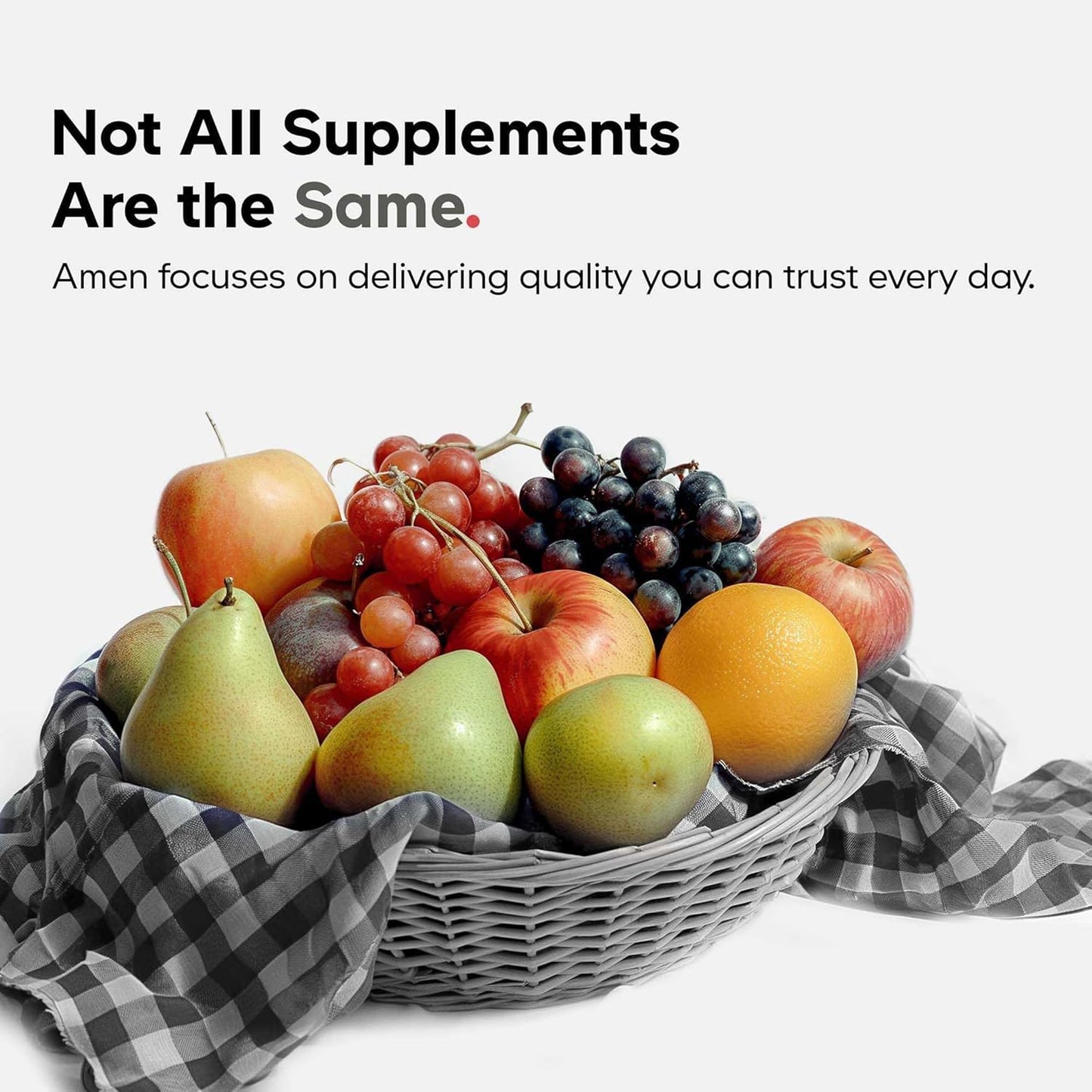Amen Fruits + Veggies Vitamins Bundle, Raw Whole Food Multivitamin Capsules, Greens Vegetables, Red Fruits & Berries Vegan Blend, Fibers + Phytonutrients Superfood Minerals Supplement, Non-GMO, 180 ct Nirvana Guru