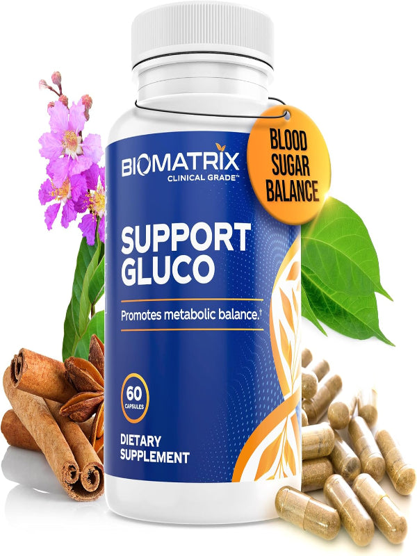 BioMatrix Metabolism Supplement for Men and Women, Cinnamon, Gymnema, Lipoic Acid, Vanadyl Sulfate, Chromium Picolinate, Bitter Melon (60 Capsules) Nirvana Guru
