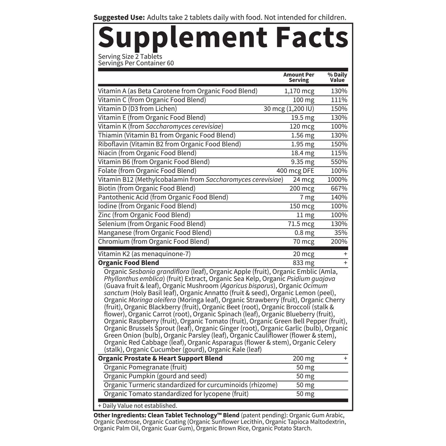 Garden of Life Organics Whole Food Multivitamin for Men 40+ 120 Tablets, Vegan Mens Multi for Health & Well-Being Certified Organic Whole Food Vitamins & Minerals for Men Over 40 Mens Vitamins - Nirvana Guru