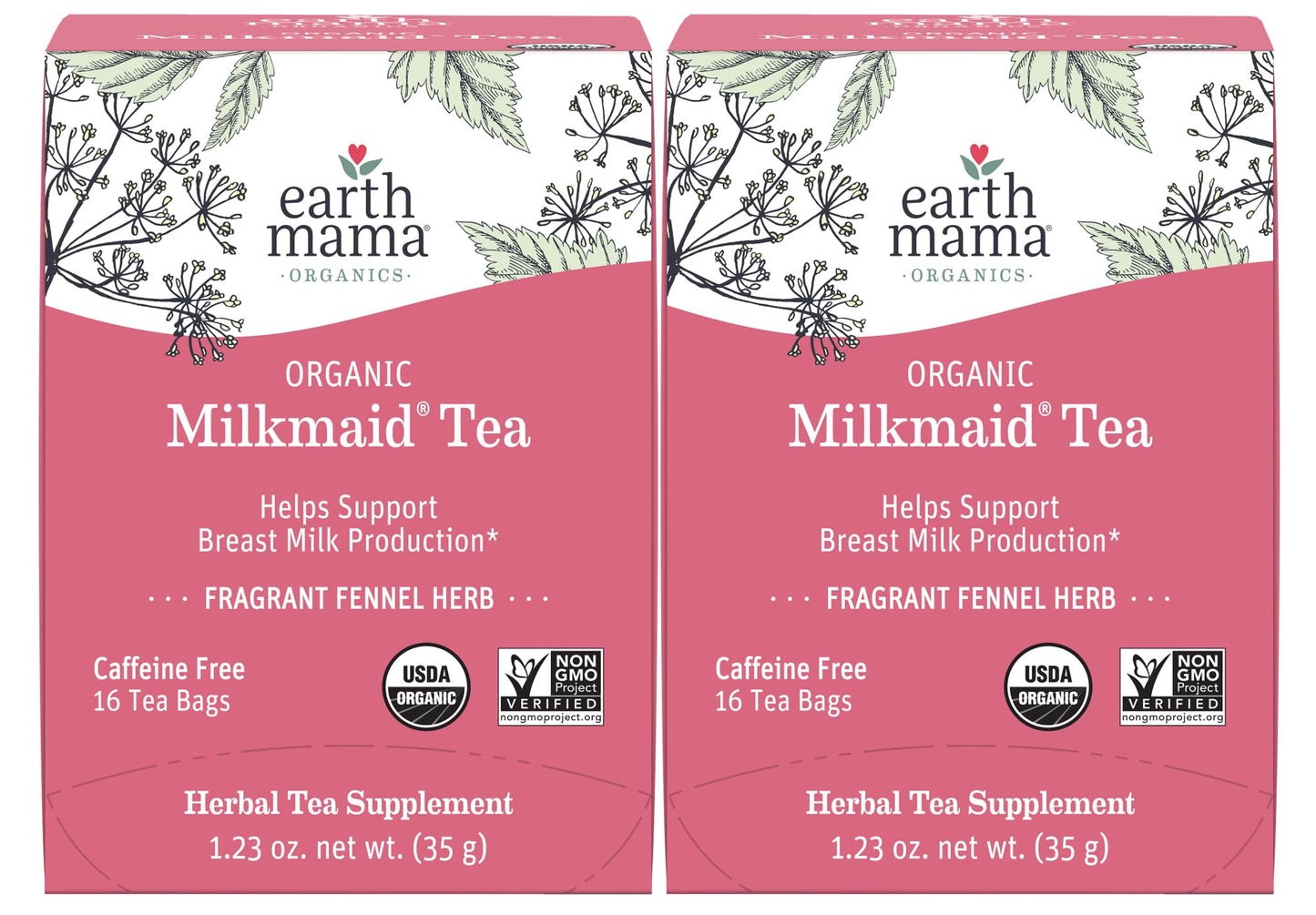 Earth Mama Organic Third Trimester Tea Bags | 100% USDA Organic Herbal Tea for Late Pregnancy Comfort + Childbirth Preparation, 16 Teabags Per Box (2-Pack) Nirvana Guru