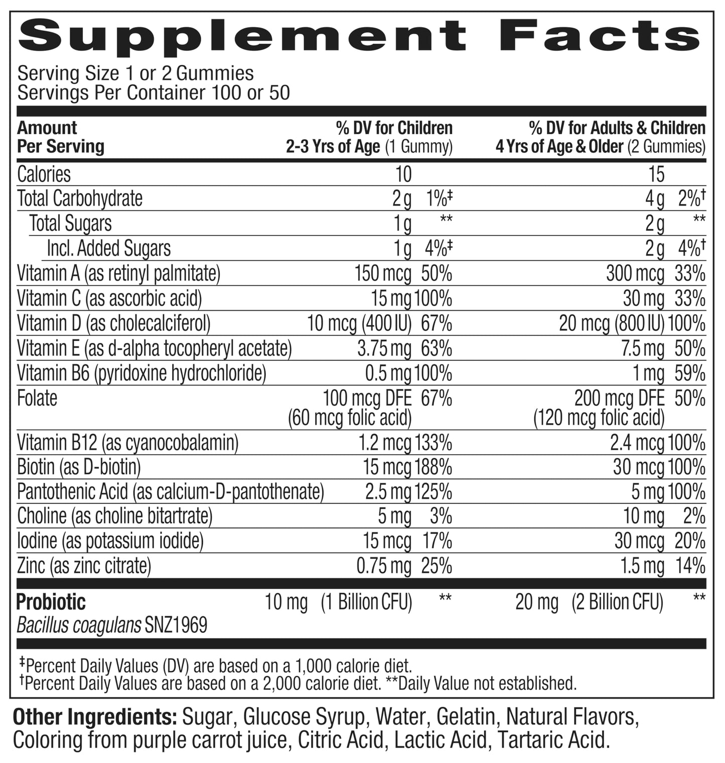 OLLY Kids Multivitamin & Probiotic Gummy, Digestive Support, Vitamins A, D, C, E, B, Zinc, Chewable Supplement, Berry Flavor, 50 day supply - 100 Count Nirvana Guru