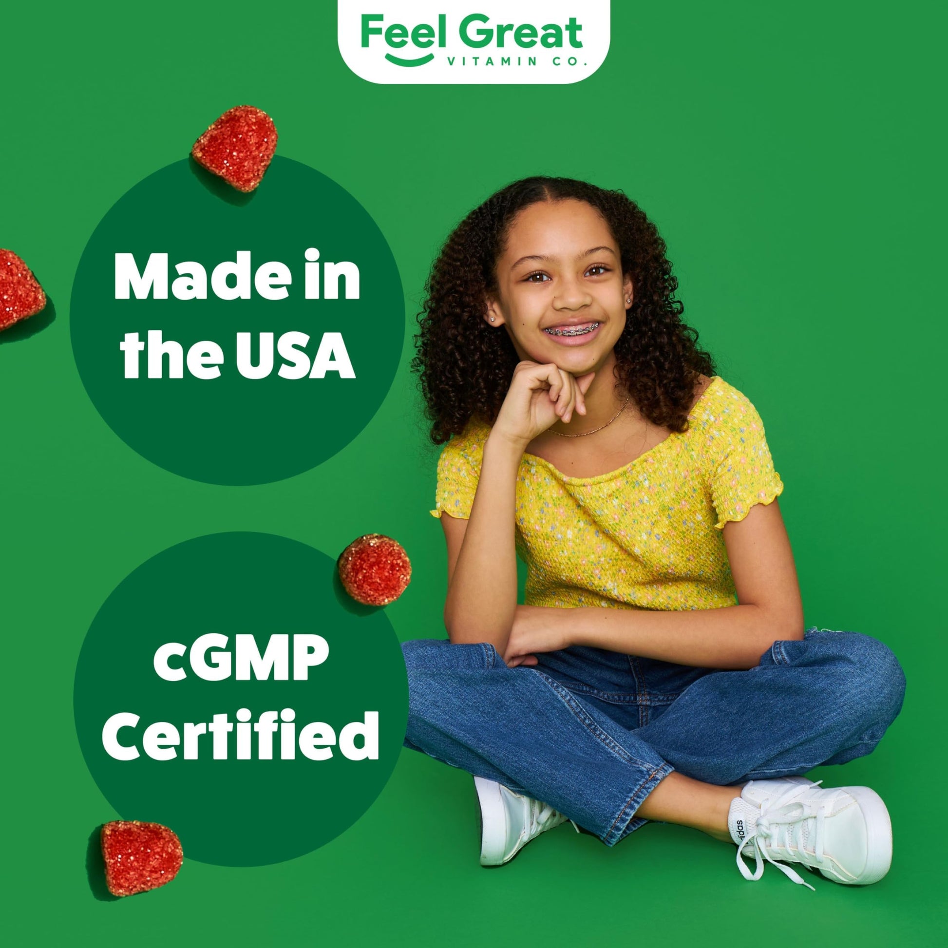 Feel Great Vitamin Co. Complete DHA Gummies for Kids | with Omega 3 6 9 + DHA, Vitamin C | Supports Healthy Brain Function, Vision & Heart Health | Gluten Free, Vegetarian | 60 Gummies Nirvana Guru