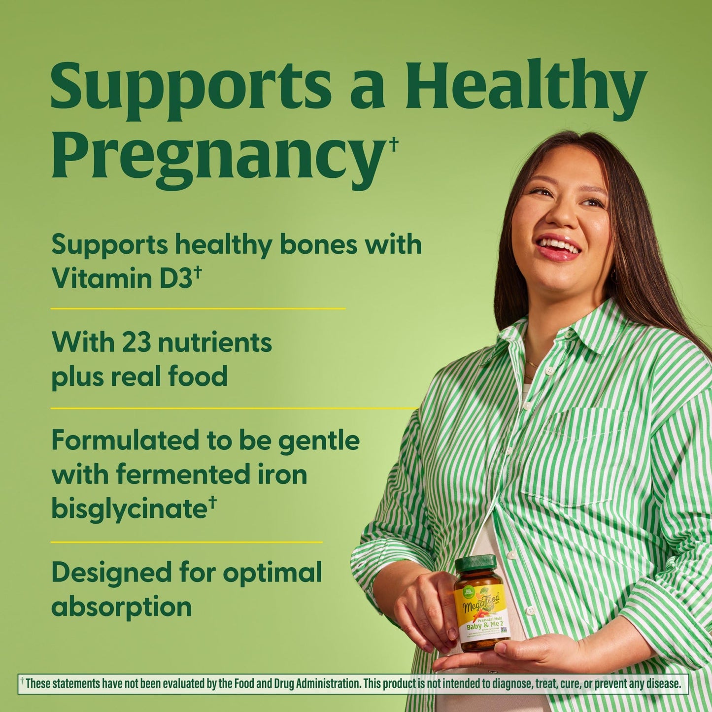 MegaFood Baby & Me 2 Prenatal Multi - Prenatal Vitamins for Women with Choline, Methyl Folate, Iron - Gluten-Free, Vegetarian, Pre Natal Multivitamin for Women - 60 Tablets, 30 Servings Nirvana Guru