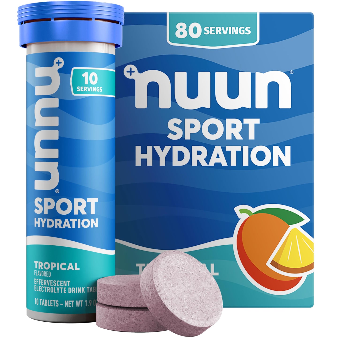 Nuun Sport Electrolyte Tablets with Magnesium, Calcium, Potassium, Chloride & Sodium, Gluten Free & Vegan, Strawberry Lemonade, 4 Pack (40 Servings Total)