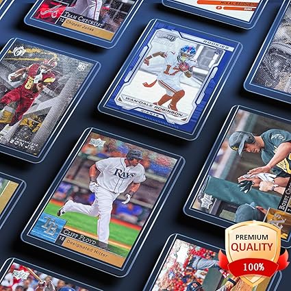 200 Card Sleeves & Top Loaders for Cards – 3"x4" Hard Plastic Baseball Card Protectors | Premium Trading Card Holders with 100 Toploaders + 100 Penny Sleeves nirvanaguru