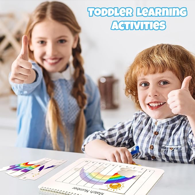 iHarPro Busy Book for Kids, Montessori Toys for Toddlers, Autism Sensory Educational Toys, Toddler Preschool Learning Activity Binder and Early Books - for Boys & Girls Develops Fine Motor Skills nirvanaguru