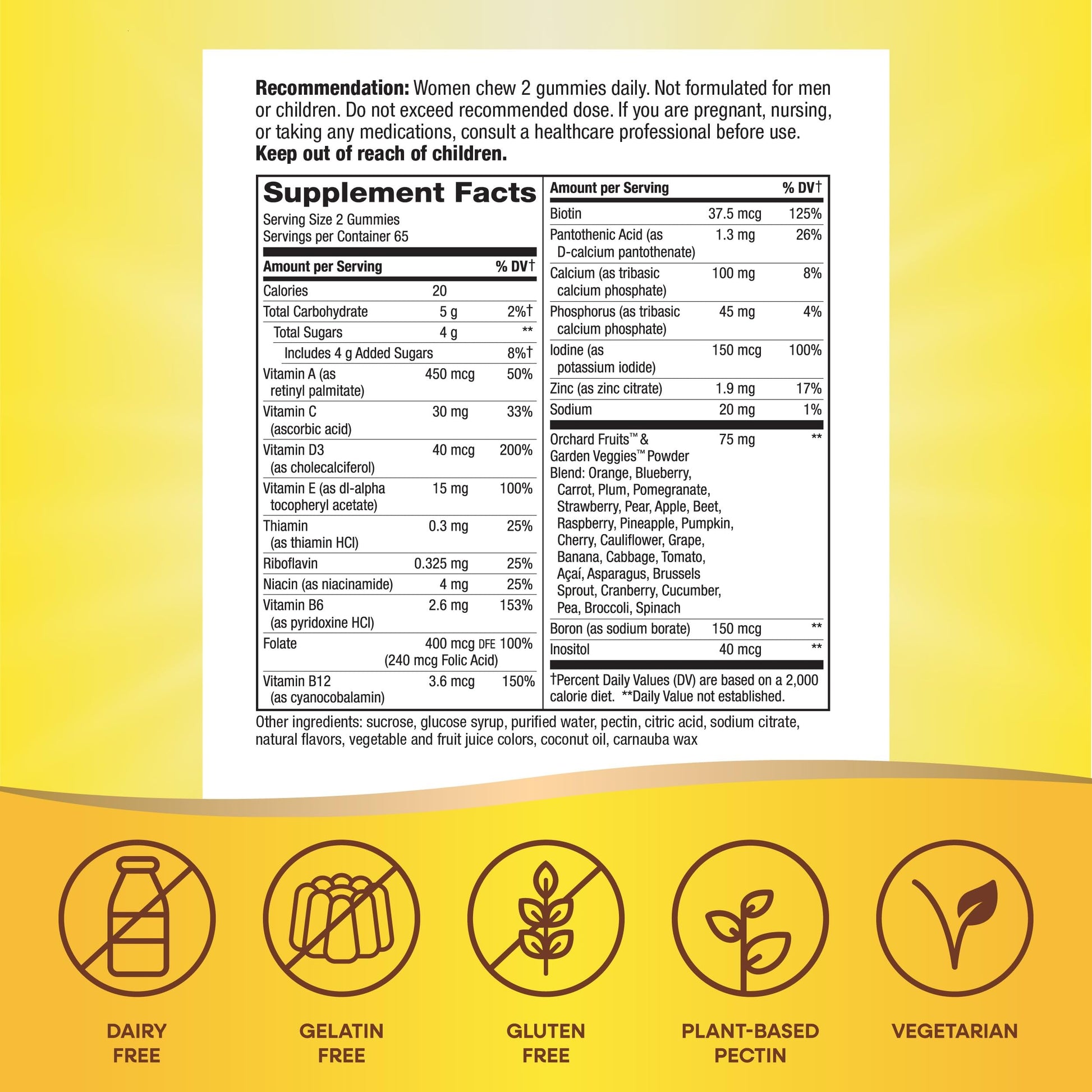 Nature's Way Alive! Women's Daily Gummy Multivitamins, 16 Vitamins & Minerals, Energy Metabolism*, Hair Skin & Nails*, Vegetarian, Mixed Berry Flavored, 150 Gummies (Packaging May Vary) - Nirvana Guru