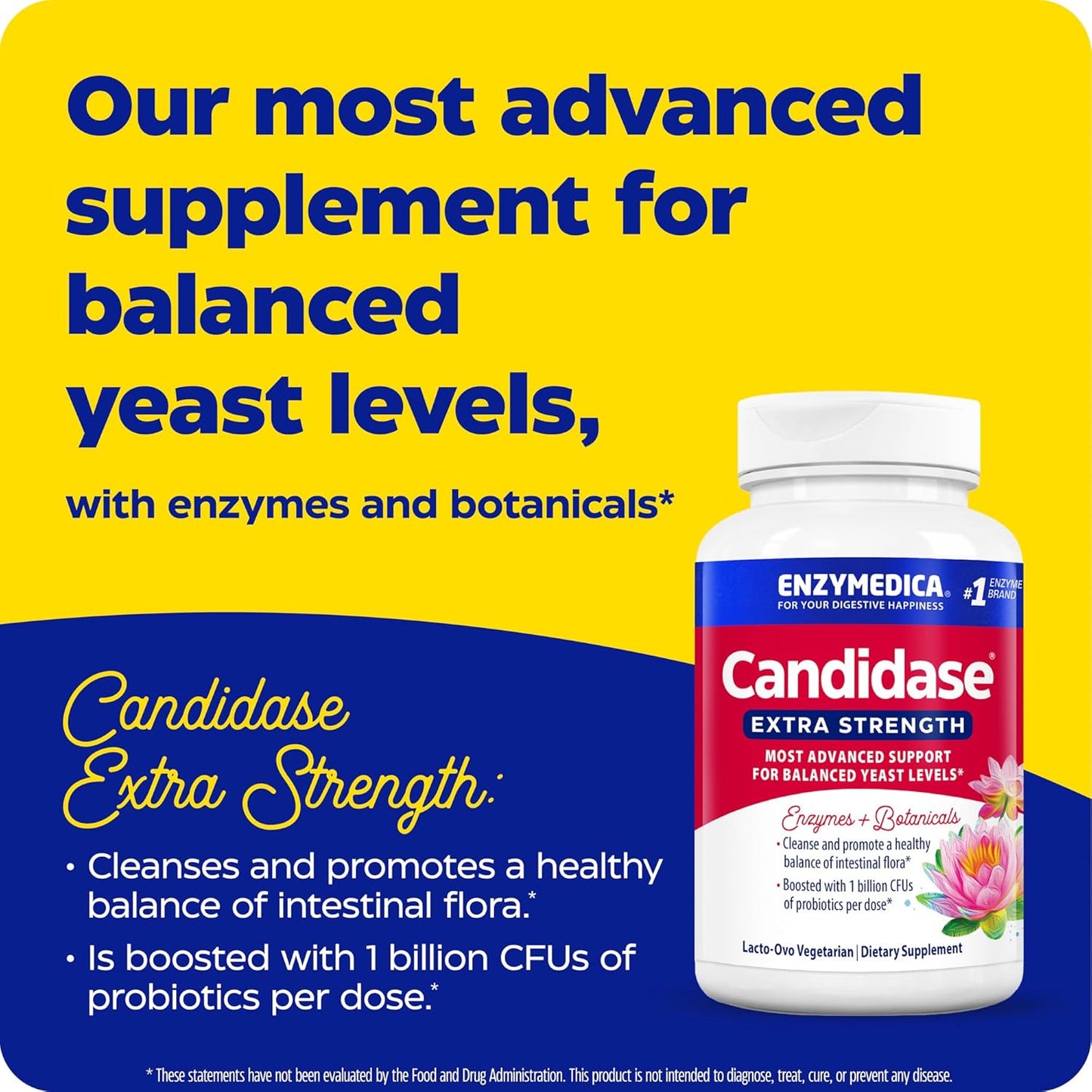Enzymedica, Candidase Extra Strength, Advanced Cleansing Support, with Digestive Enzymes, Probiotics & Botanicals, 42 Count FFP Nirvana Guru