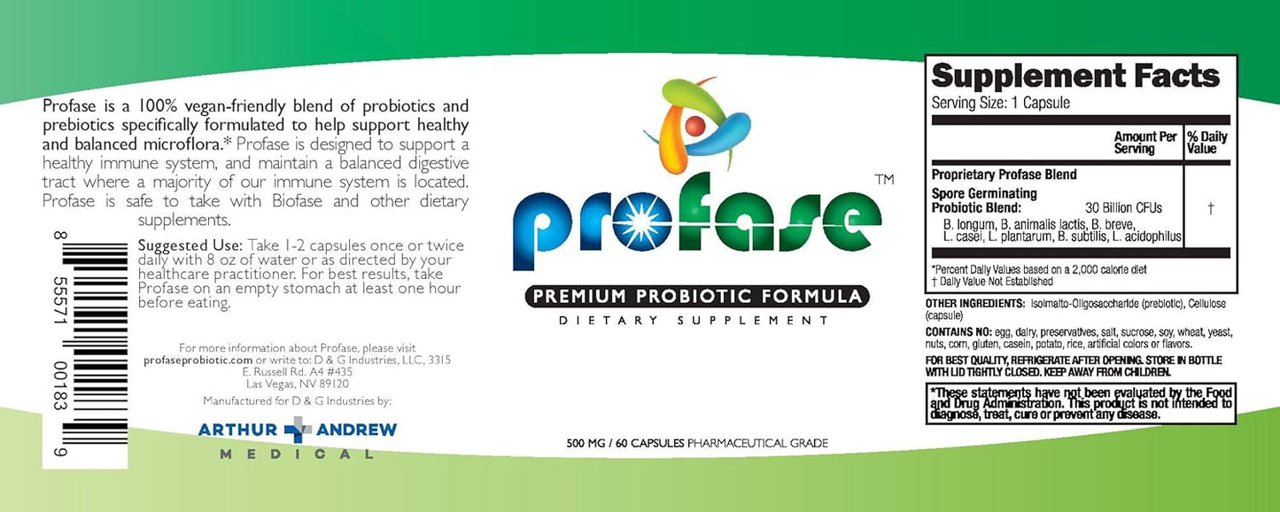 Biofase-Enzyme & Profase-Probiotic Kit - Biofilm Defense, Supports Healthy Digestion & Your Flora Balance - Small Kit Nirvana Guru