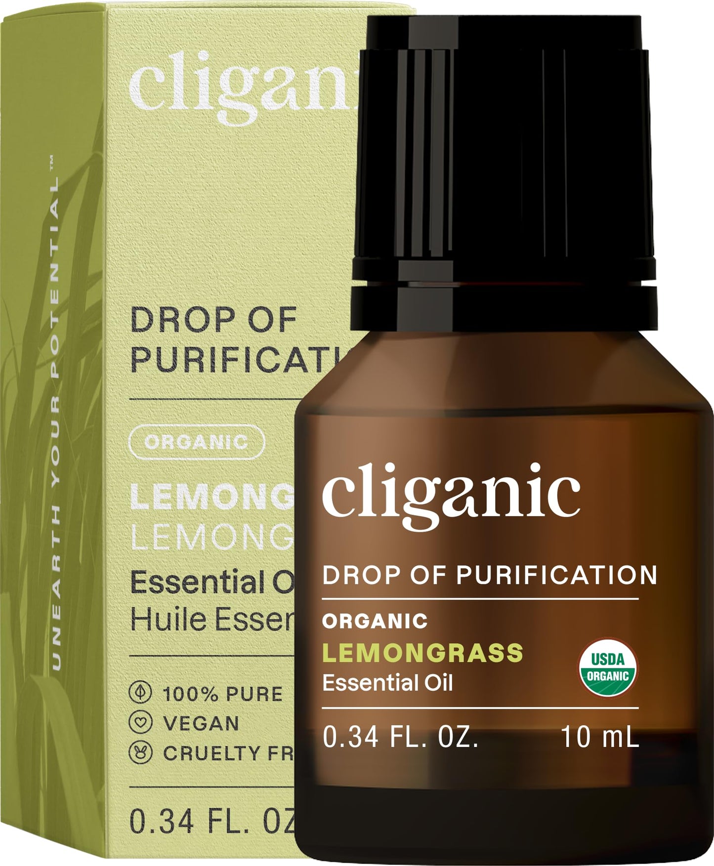 Cliganic Organic Lavender Essential Oil - 100% Pure Natural Undiluted, for Aromatherapy Diffuser | Non-GMO Verified (Packaging May Vary)