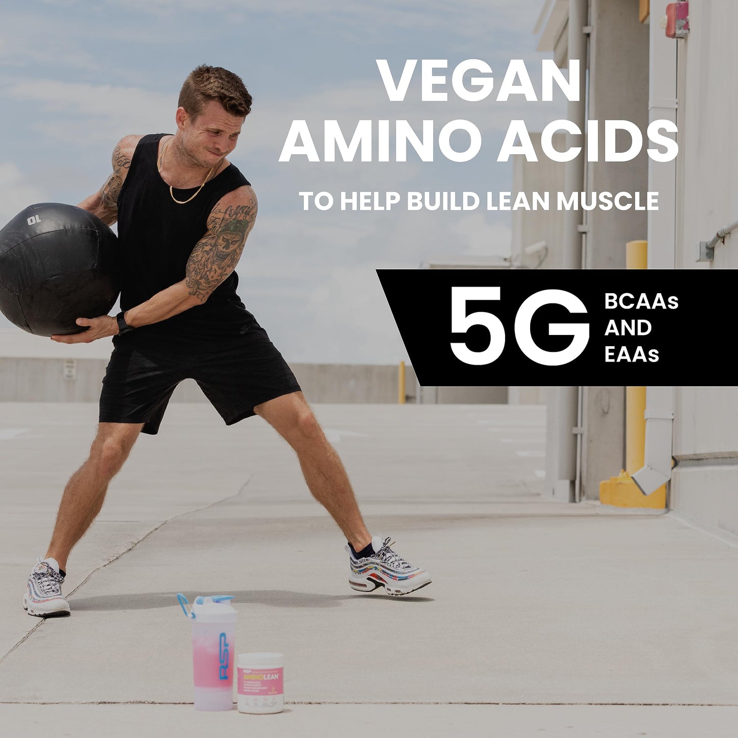RSP NUTRITION AminoLean Pre Workout Powder, Amino Energy & Weight Management with Vegan BCAA Amino Acids, Natural Caffeine, Preworkout Boost for Men & Women, 30 Serv, Pink Lemonade… Nirvana Guru