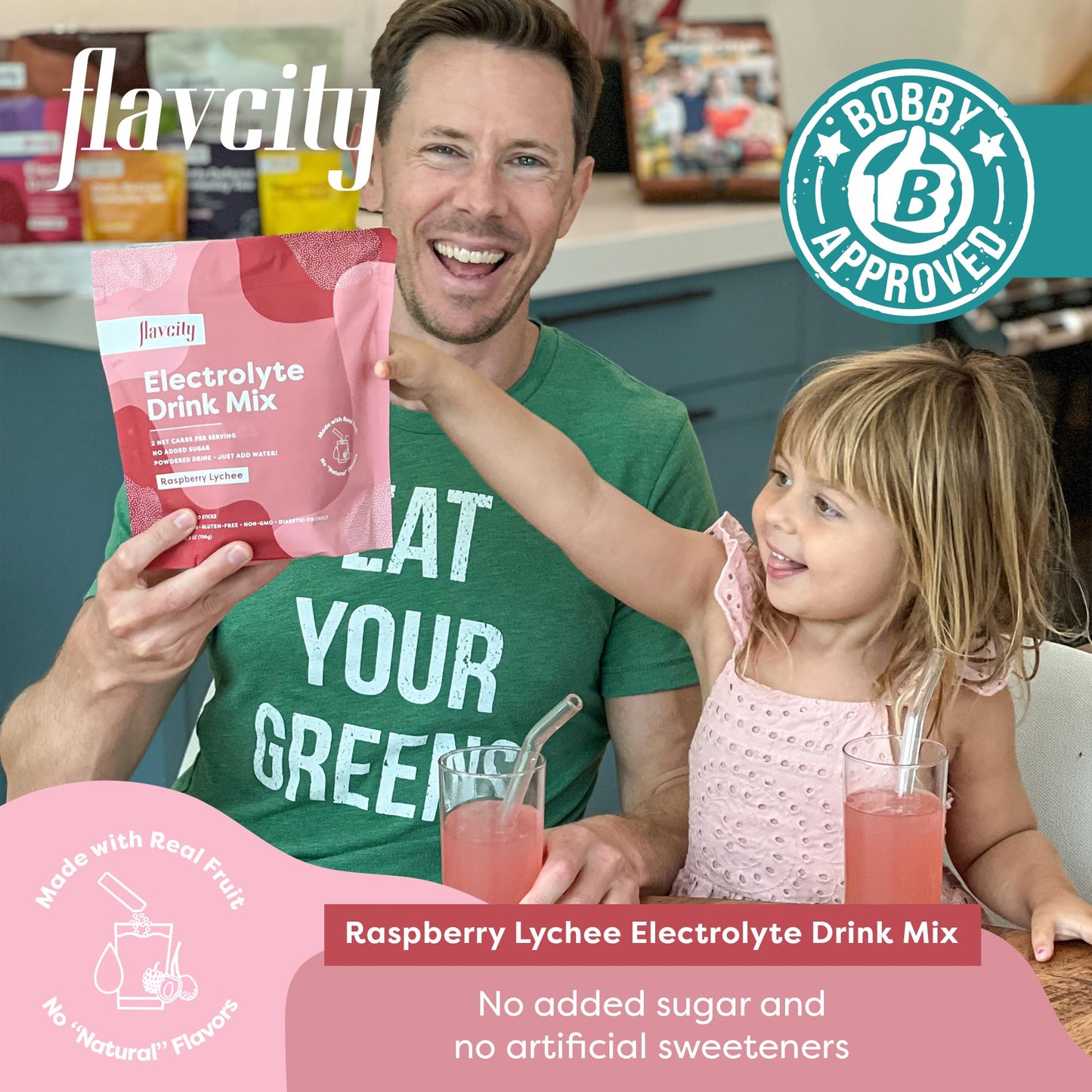 FlavCity Electrolytes Powder Packets - 28 Hydration Packets, Variety Pack - No Added Sugar - Hydration Powder with Real Fruit & Unrefined Sea Salt - Keto & Gluten-Free (28 Stick Packs) Nirvana Guru