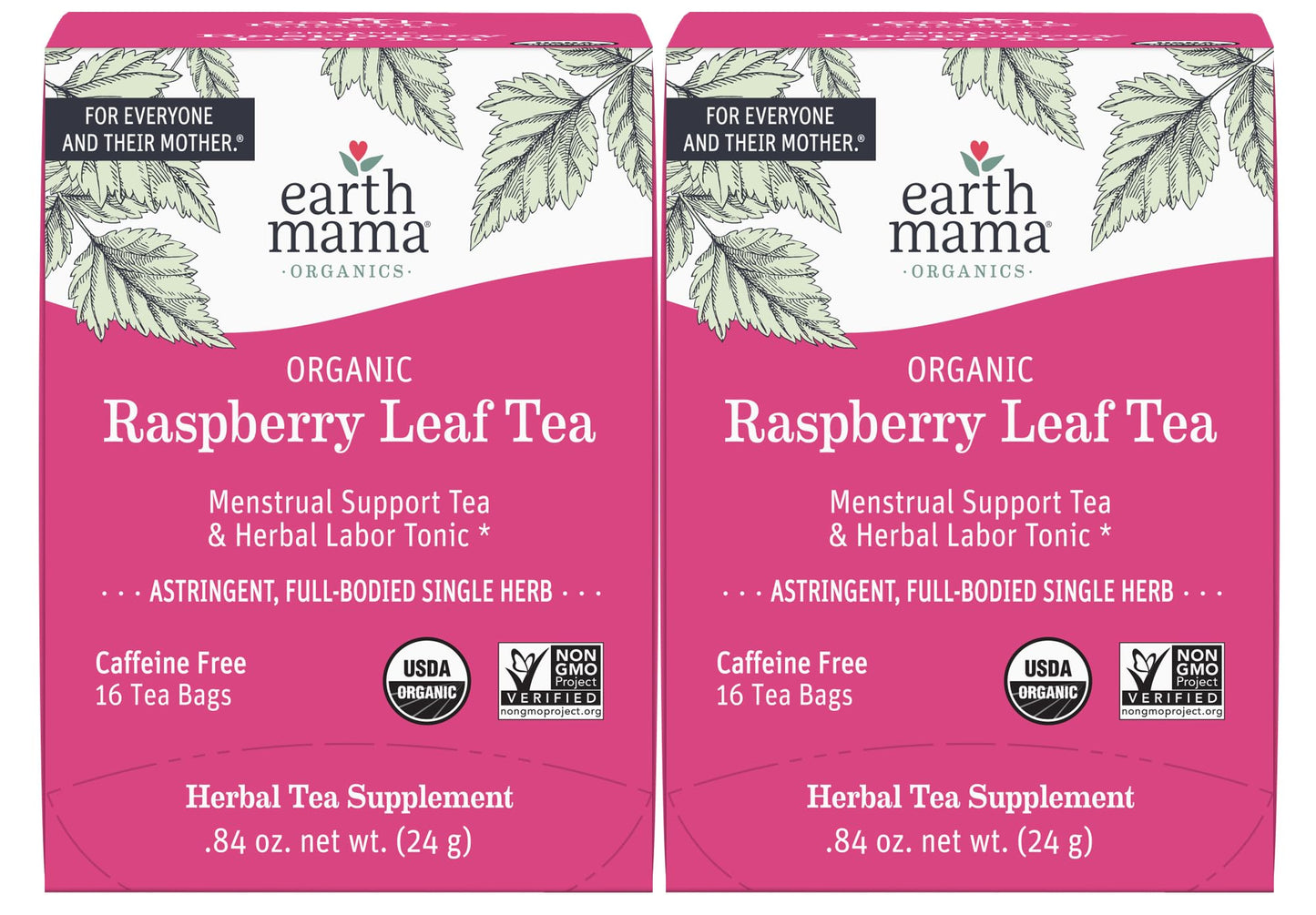 Earth Mama Organic Third Trimester Tea Bags | 100% USDA Organic Herbal Tea for Late Pregnancy Comfort + Childbirth Preparation, 16 Teabags Per Box (2-Pack) Nirvana Guru