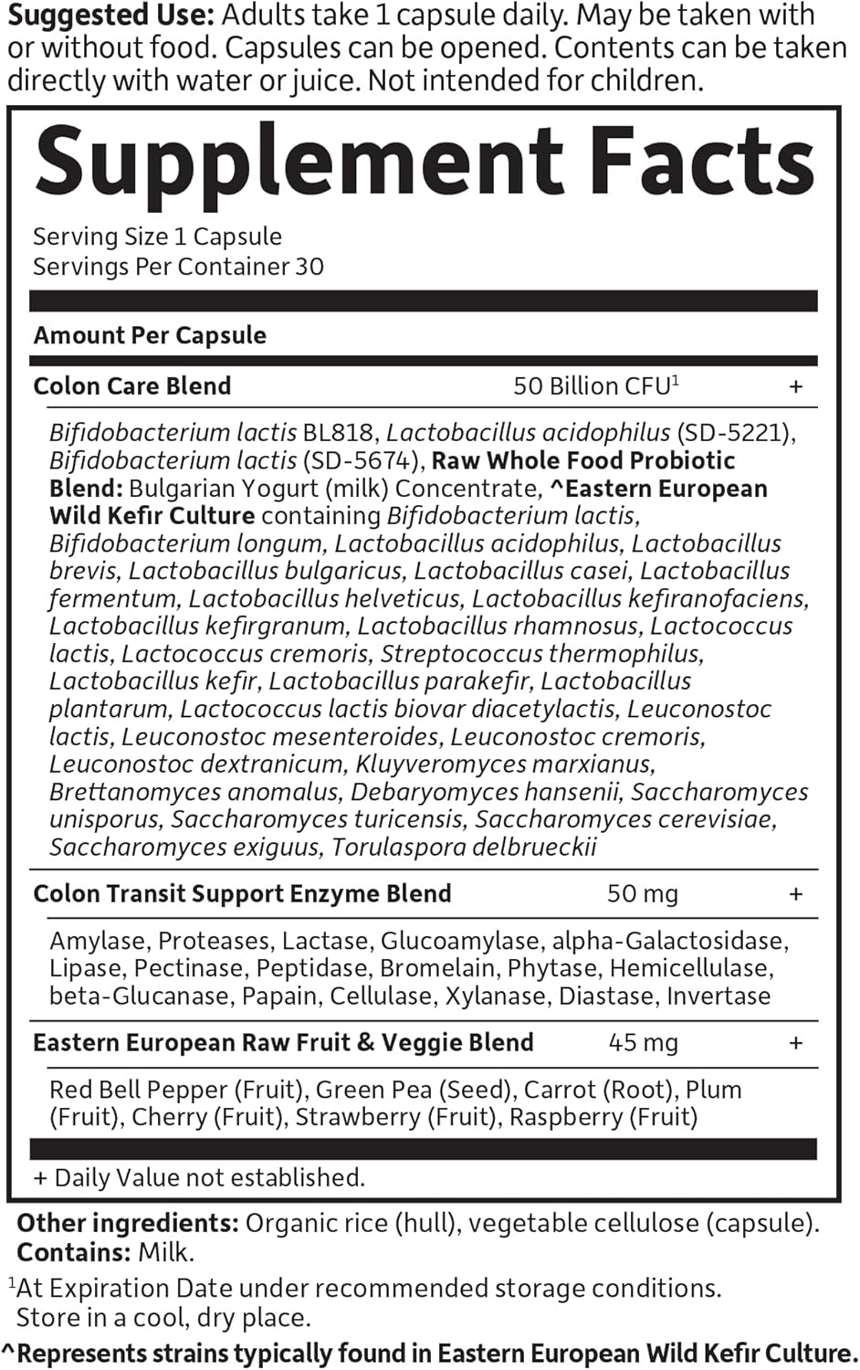 Garden of Life RAW Probiotics Colon Care Shelf Stable - 50 Billion CFU Guaranteed Through Expiration - Once Daily - Certified Non-GMO & Gluten Free - No Refrigeration, 30 Vegetarian Capsules - Nirvana Guru