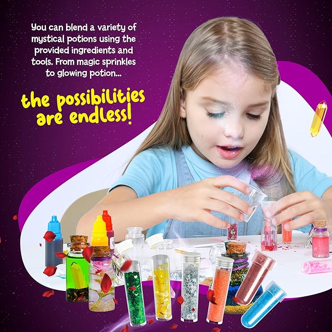 Dan&Darci Fairy Magic Potion Kit for Kids - Gifts for Girls - 6 7 8 9 10 Year Old Girl Gift - Christmas Ideas - Toys 8-10 7-8 - Arts and Crafts for Kid Ages 6-8 Years - Magical Workshop Craft Kits nirvanaguru