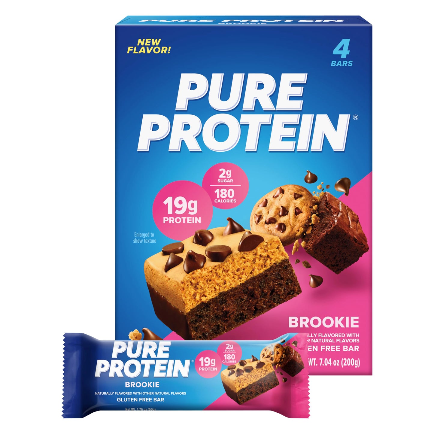 Pure Protein Bars, High Protein, Nutritious Snacks to Support Energy, Low Sugar, Gluten Free, Chocolate Deluxe, 1.76 oz., 12 Count(Pack of 1) (Packaging may vary)
