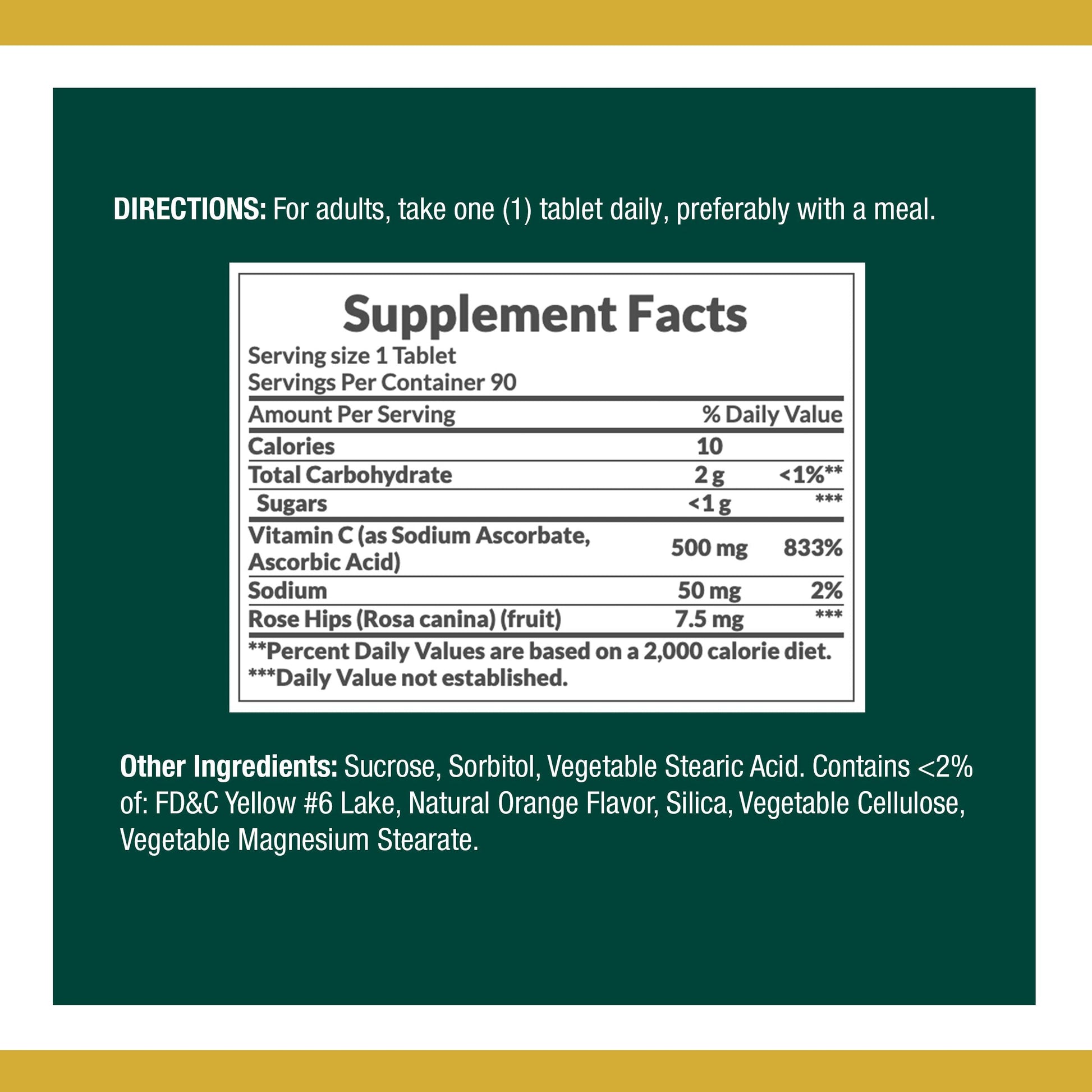 Nature's Bounty Vitamin C, Supports a Healthy Immune System, Vitamin Supplement, 500mg, 250 Tablets Nirvana Guru