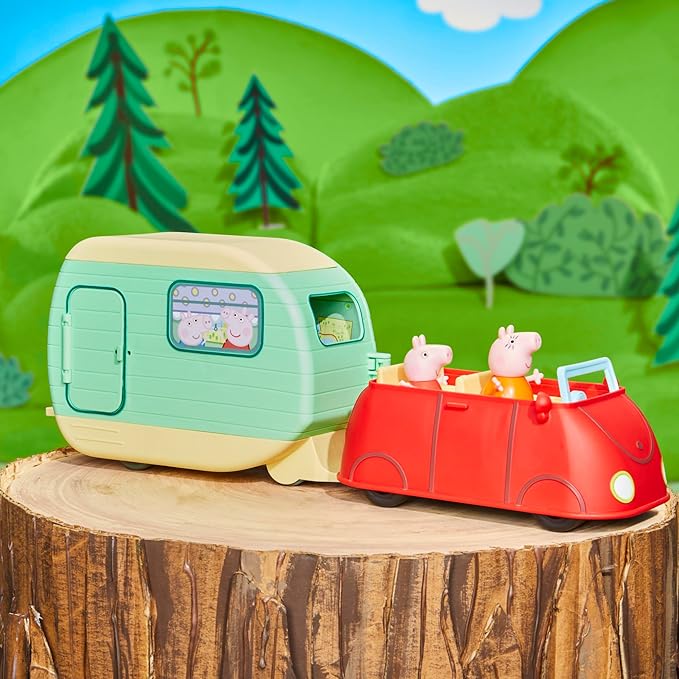 Peppa Pig Caravan Playset for Girls and Boys, 3 Figures, 6 Accessories, Preschool Toys, Kids Gifts, Ages 3+ nirvanaguru