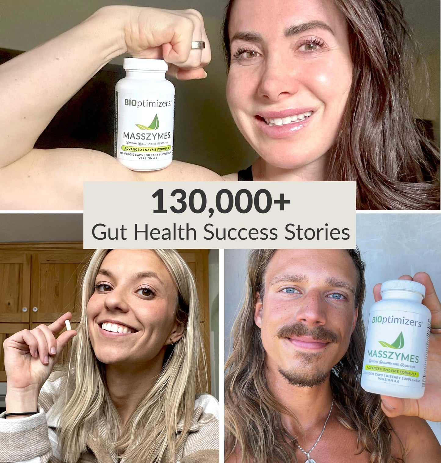 BiOptimizers MassZymes - Complete Digestive Enzymes Supplement for Gut Health - Bloating Relief for Men and Women - Lipase Amylase Bromelain Digestive Enzymes (250 Capsules) Nirvana Guru