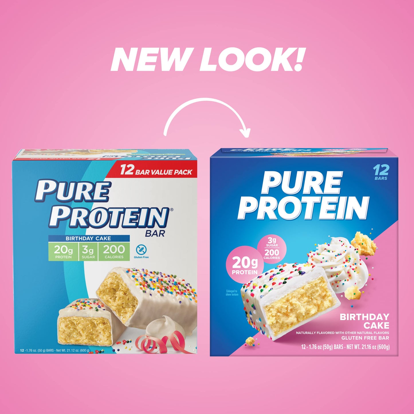 Pure Protein Bars, High Protein, Nutritious Snacks to Support Energy, Low Sugar, Gluten Free, Chocolate Deluxe, 1.76 oz., 12 Count(Pack of 1) (Packaging may vary)