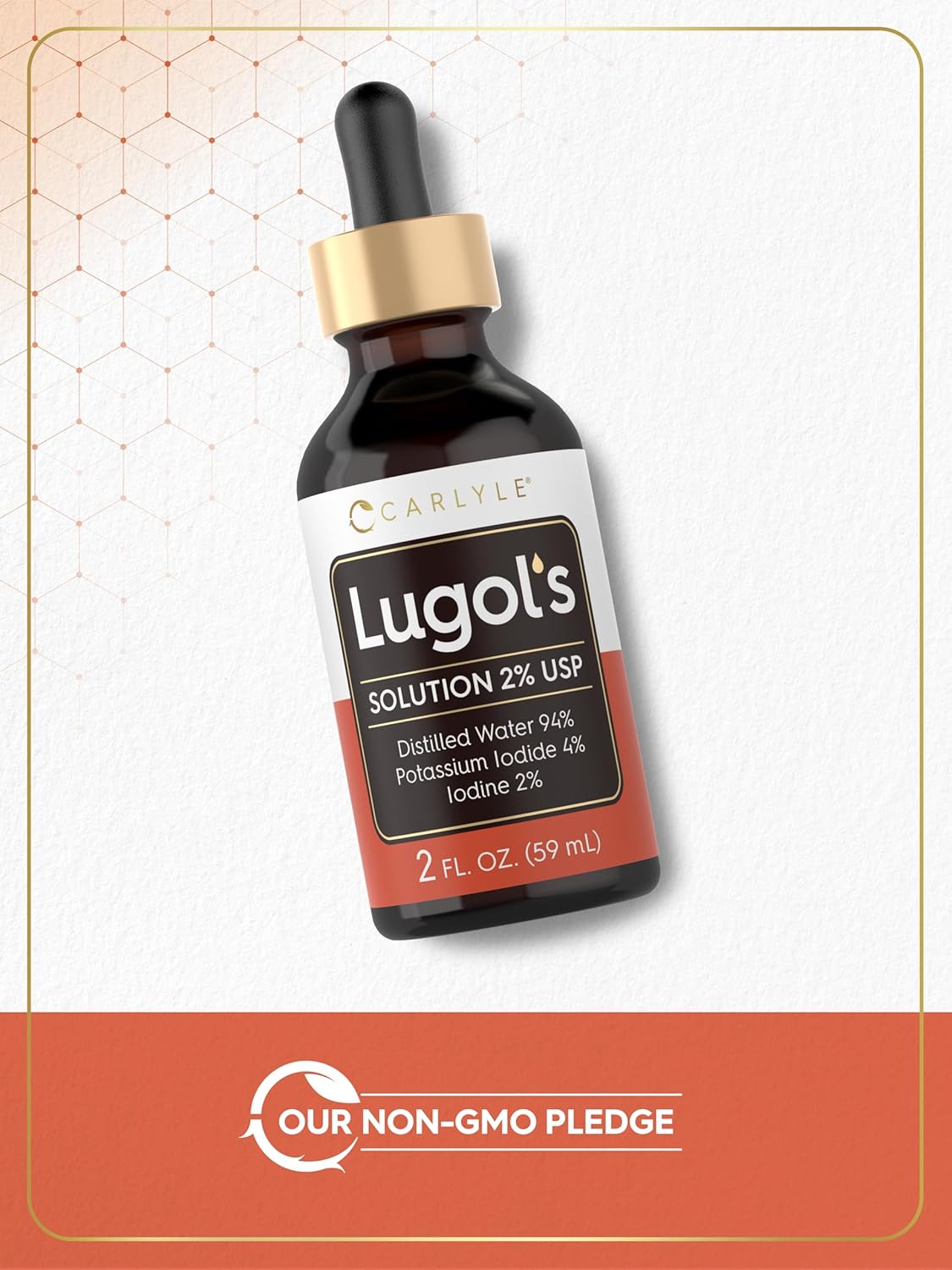 Carlyle Lugols Iodine 2 Percent 2 fl oz | Potassium Iodide and Iodine Solution 2% Liquid Drops Nirvana Guru