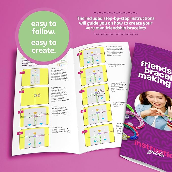 Pretty Me Friendship Bracelet Making Kit for Girls - Crafts for Girl - String Bracelets Maker - Gifts for 8-12 Year Old Kid - Birthday Gift Ideas & Kits Toys Ages 8, 9, 10, 11, 12 - Kids Age 8-12 Olds nirvanaguru