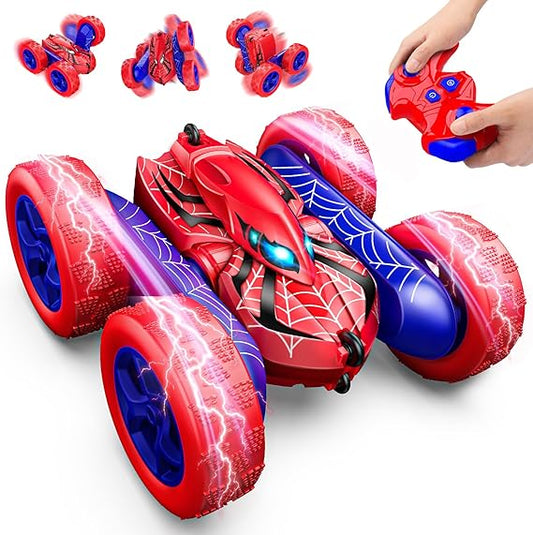 Remote Control Car,RC Cars for 4 5 6 7 8 9 10 11 12 Year Old Boy Double Sided 360°Flip 4WD Rechargeable Drift RC Race Car Boys Toys Birthday Gifts Christmas Basket Stuffers for Kids Age 4-12 nirvanaguru