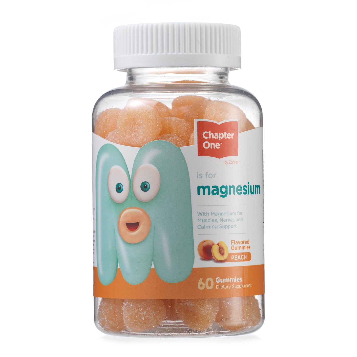 Chapter One Magnesium Gummies for Kids & Adults - Natural Calm Gummies - Calm Magnesium Citrate - Bone and Muscle Function Supplements for Kids & Adults - Mood Support, Kosher Apple Flavor (60) - Nirvana Guru