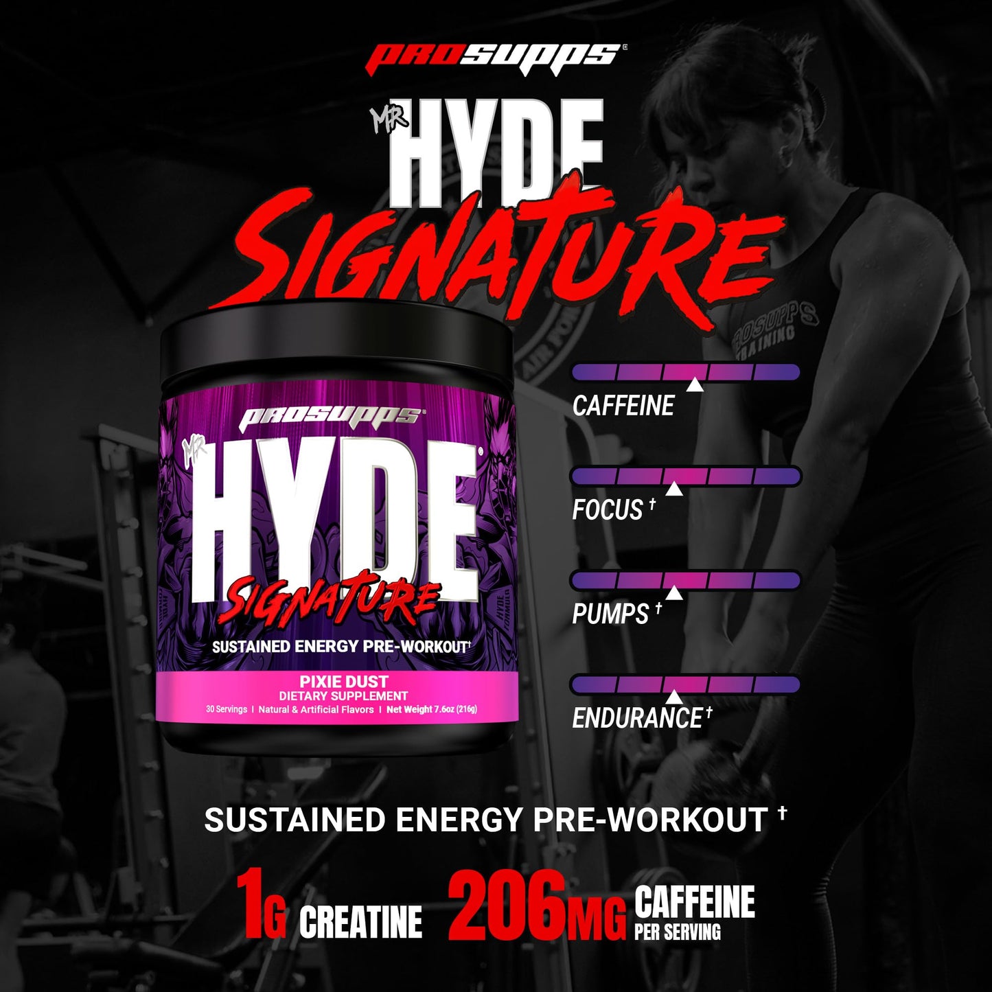 PROSUPPS Mr. Hyde Signature Pre Workout Powder with Creatine, Beta Alanine & Caffeine - Performance, Energy & Endurance - Clean Fitness & Gym Supplements for Men & Women (Blue Razz, 30 Servings) Nirvana Guru