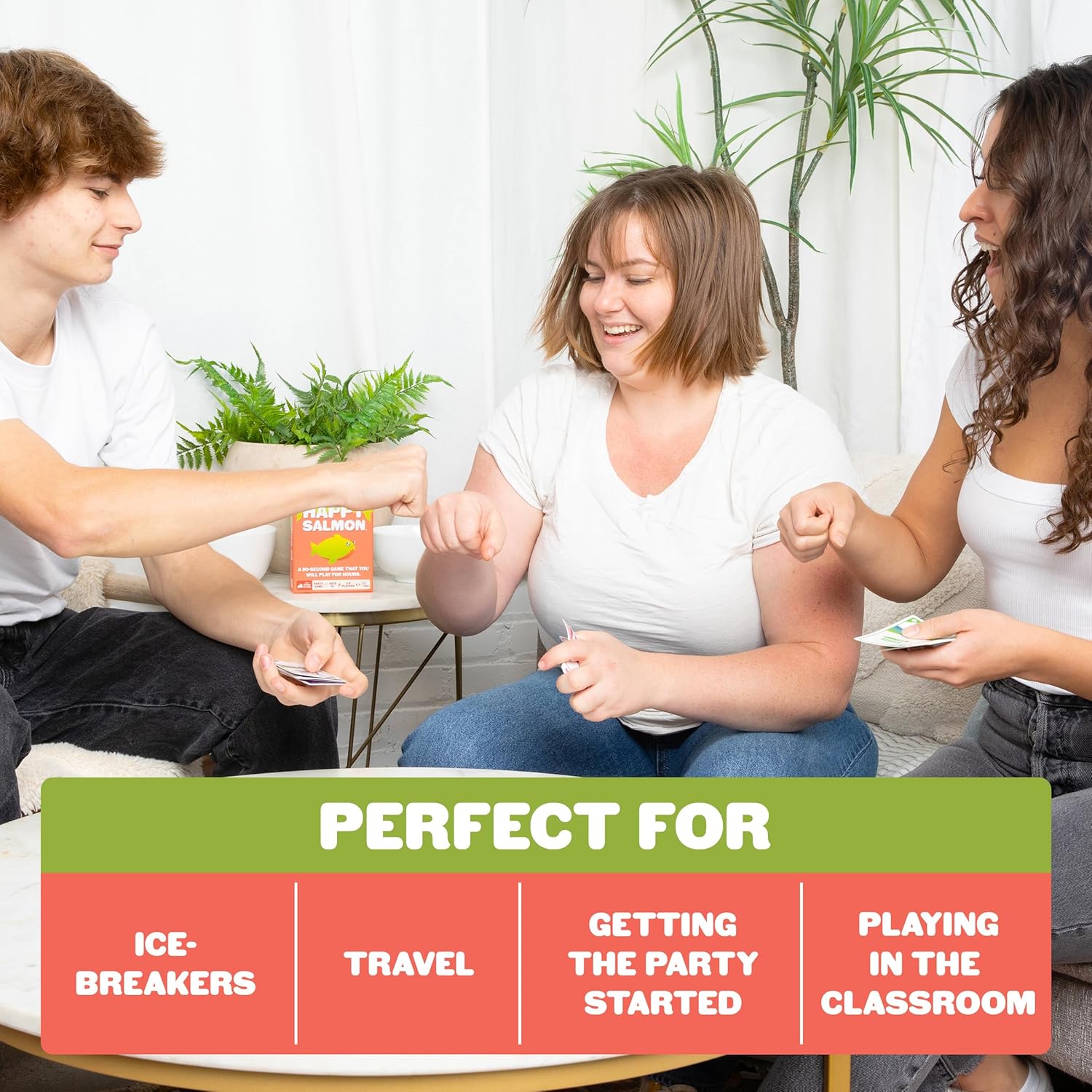 Exploding Kittens Happy Salmon 3-8 Players - Ages 6+ - 90 Second Rounds - Easy to Learn Quick Matching Card Game - Party Game, Family Game Night, Kid and Adult Card Game nirvanaguru