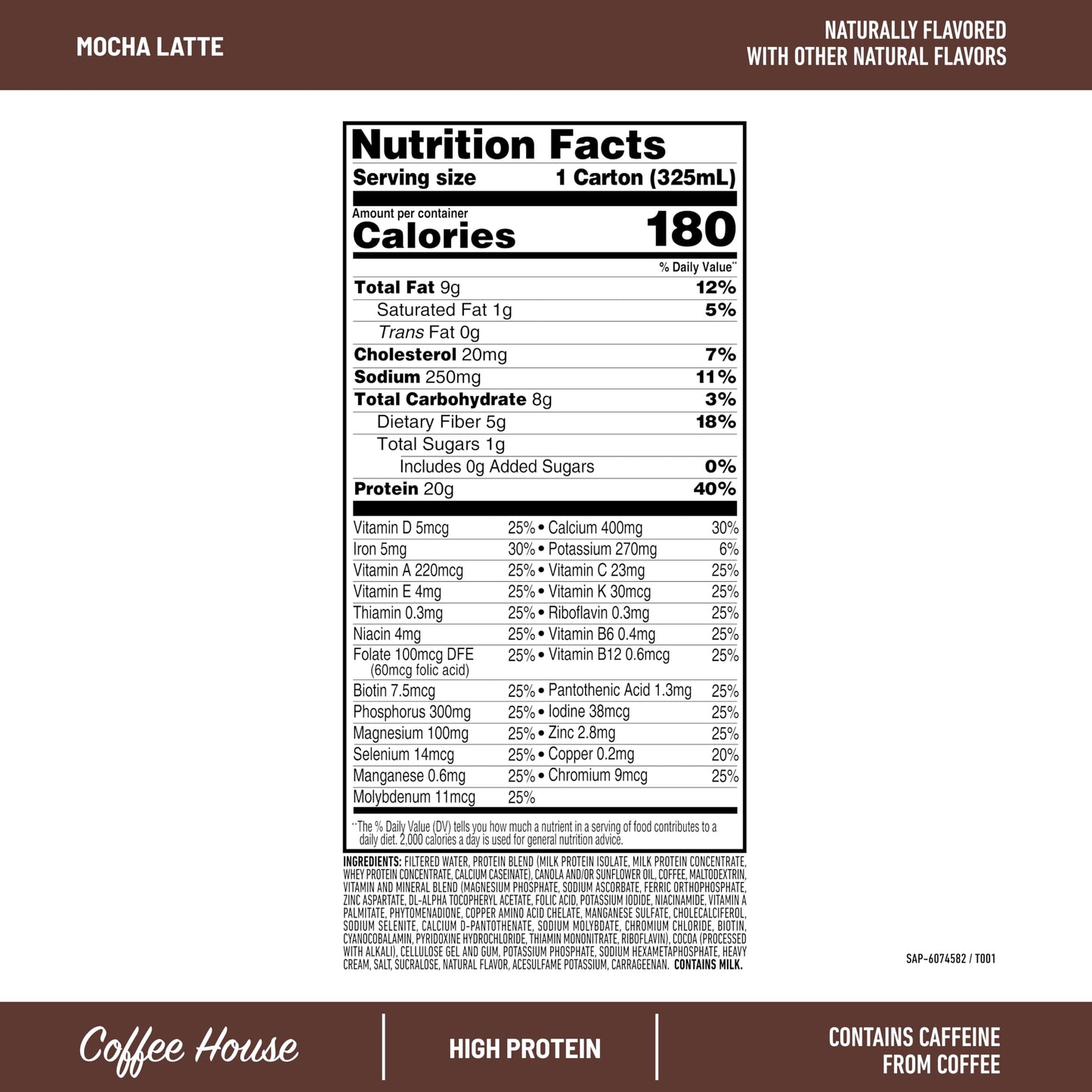 SlimFast Protein Shake with Caffeine, Caramel Macchiato- 20g Protein, Meal Replacement Shakes, High Protein with Low Carb and Low Sugar, 24 Vitamins and Minerals, 12 Count (Pack of 1)