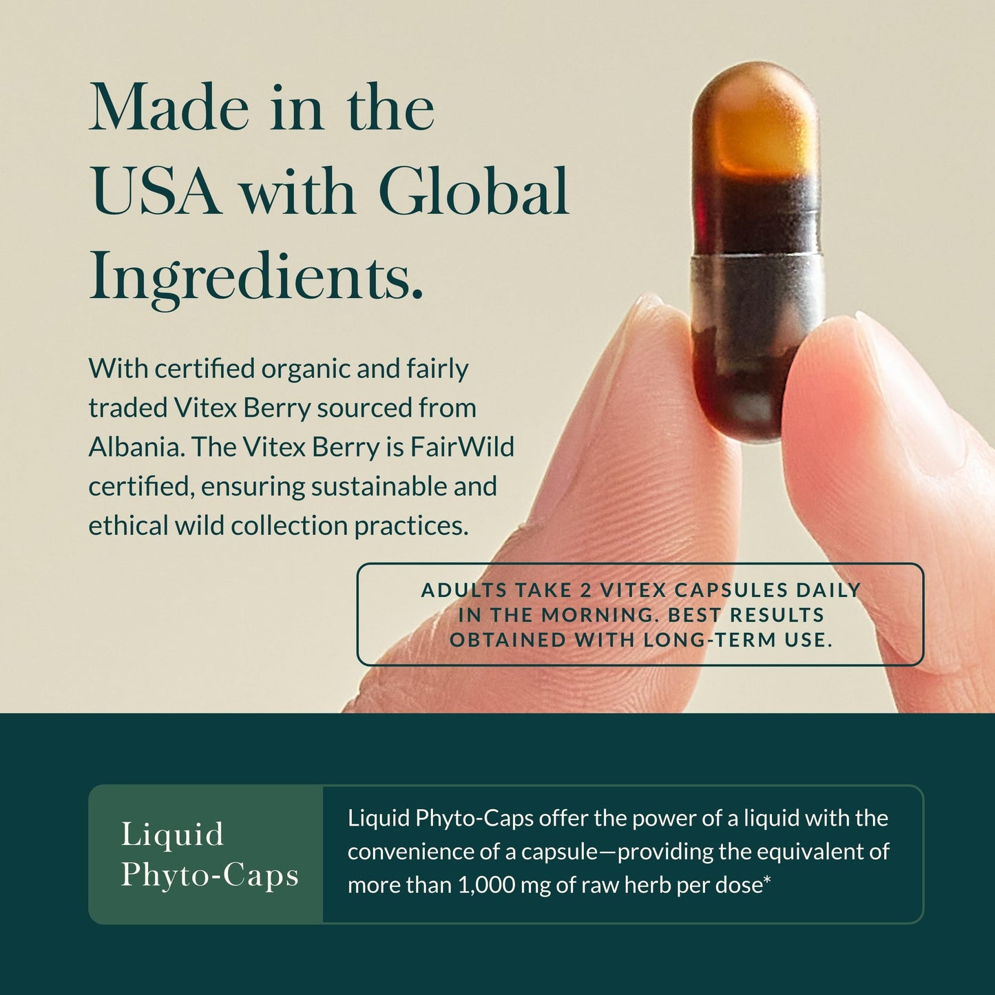 Gaia Herbs Vitex Berry - Supports Hormone Balance & Fertility in Women - 60 Vegan Liquid Phyto-Capsules (30-Day Supply) - Nirvana Guru