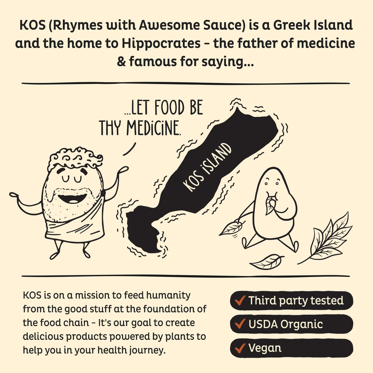 KOS Vegan Protein Powder Erythritol Free, Vanilla USDA Organic - Pea Protein Blend, Plant Based Superfood Rich in Vitamins & Minerals - Keto, Dairy Free - Meal Replacement for Women & Men, 28 Servings - Nirvana Guru