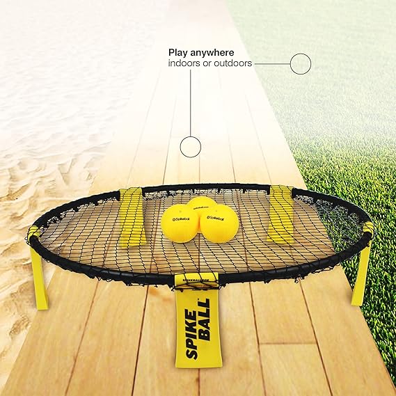 Spikeball 3 Ball Original Roundnet Game Set - Includes 3 Balls, net and Bag Nirvana Guru