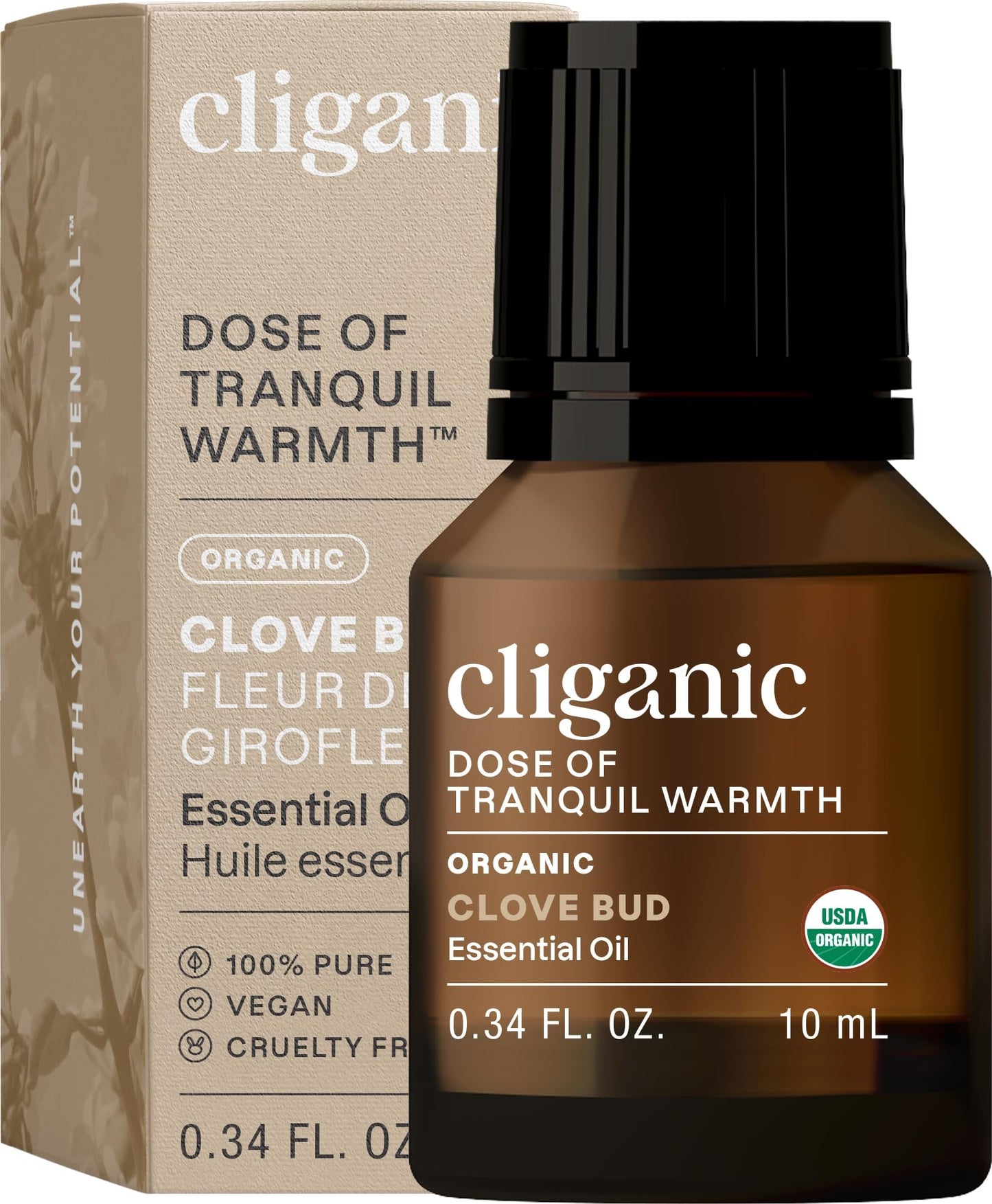 Cliganic Organic Lavender Essential Oil - 100% Pure Natural Undiluted, for Aromatherapy Diffuser | Non-GMO Verified (Packaging May Vary)