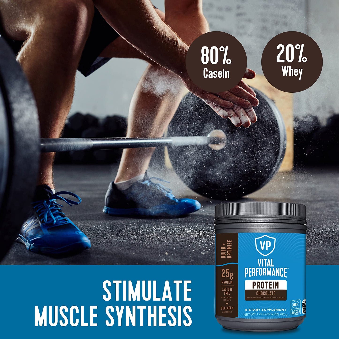 Vital Proteins Performance Powder, Collagen Peptides & Protein Isolate Powder, NSF Certified for Sport, Chocolate, 1.72lb - Nirvana Guru