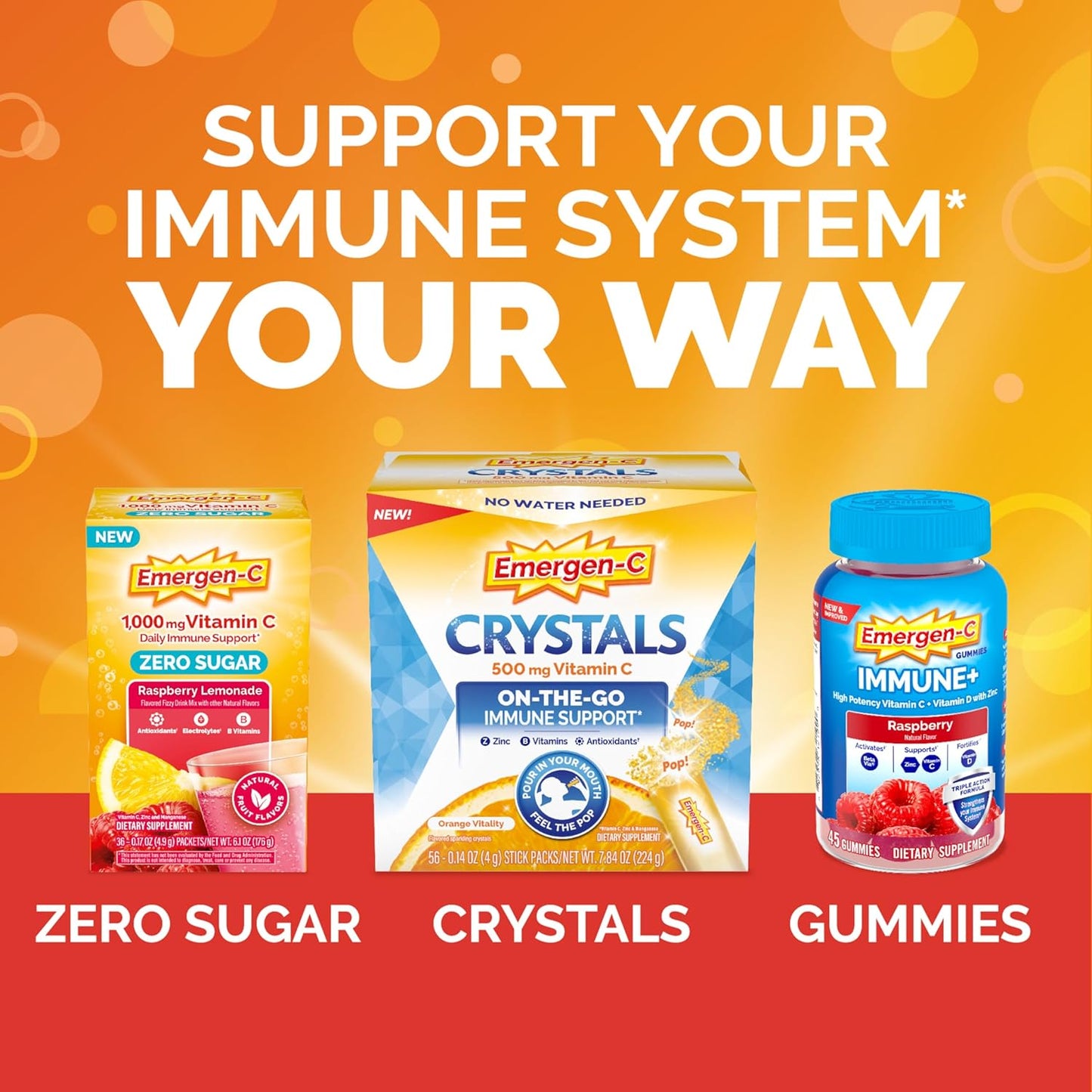 Emergen-C 1000mg Vitamin C Powder for Daily Immune Support Caffeine Free Vitamin C Supplements with Zinc and Manganese, B Vitamins and Electrolytes, Super Orange Flavor - 30 Count Nirvana Guru